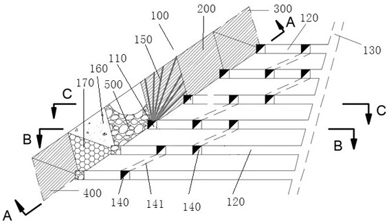 Non-solid waste filling mining method for gently inclined medium-thick ore bodies based on ellipsoid drawing structure