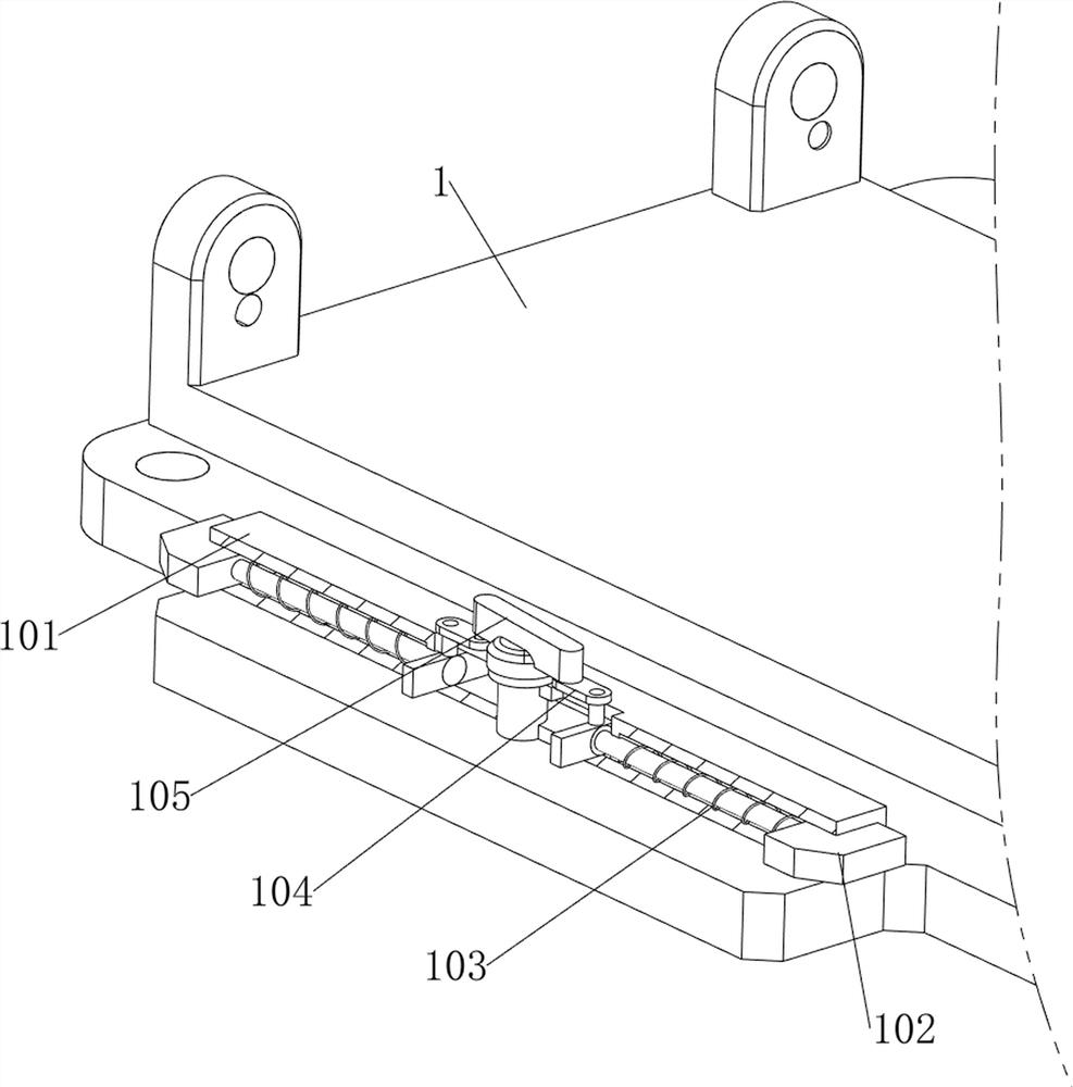 Spare and accessory part anti-collision treatment device for wholesale of spare and accessory parts