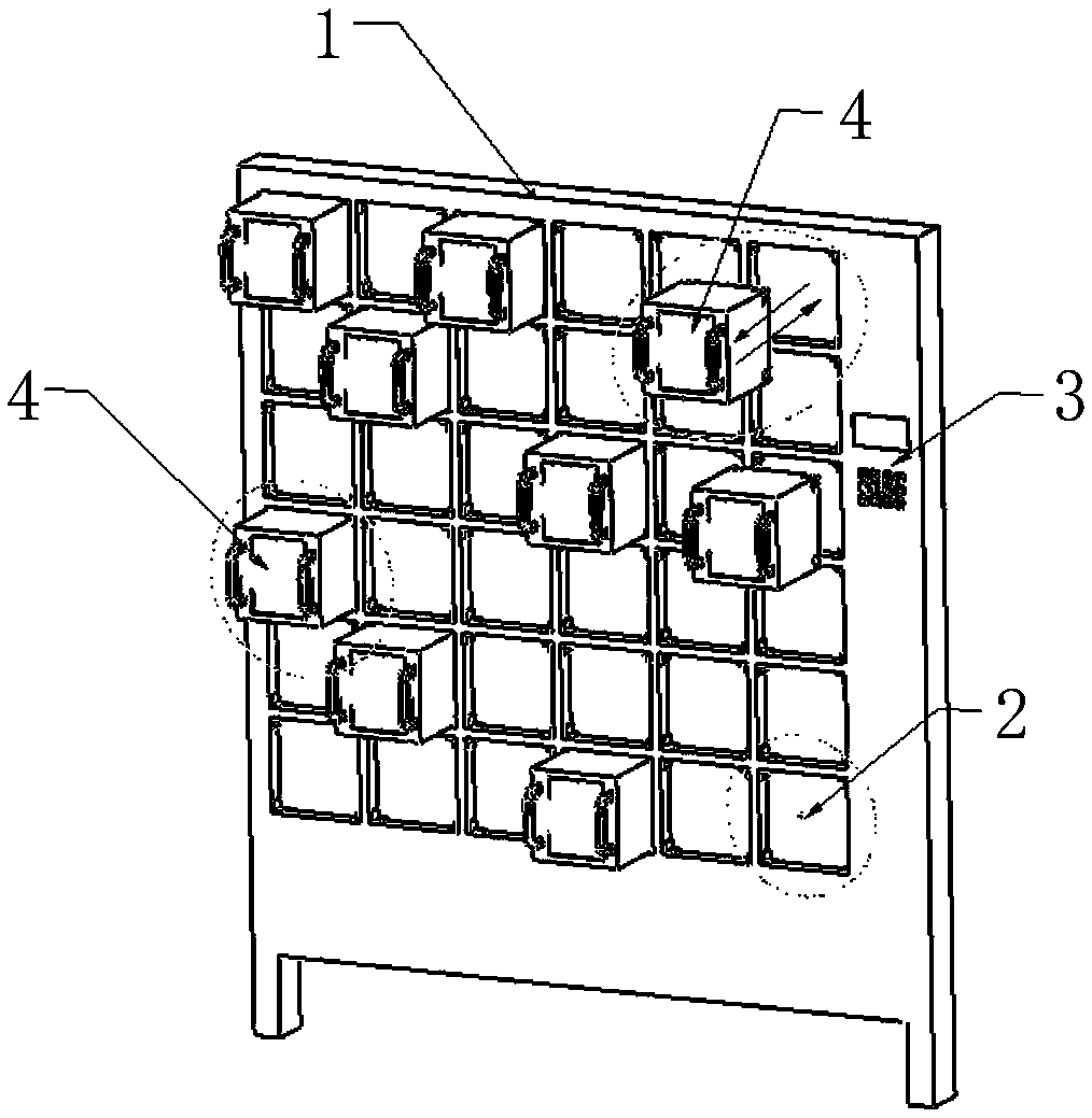 Cabinets can be separated and restructured electronic lockers