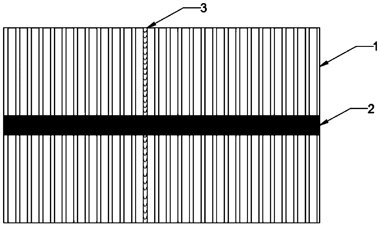 Method for preventing deformation of water-cooled wall assembly piece