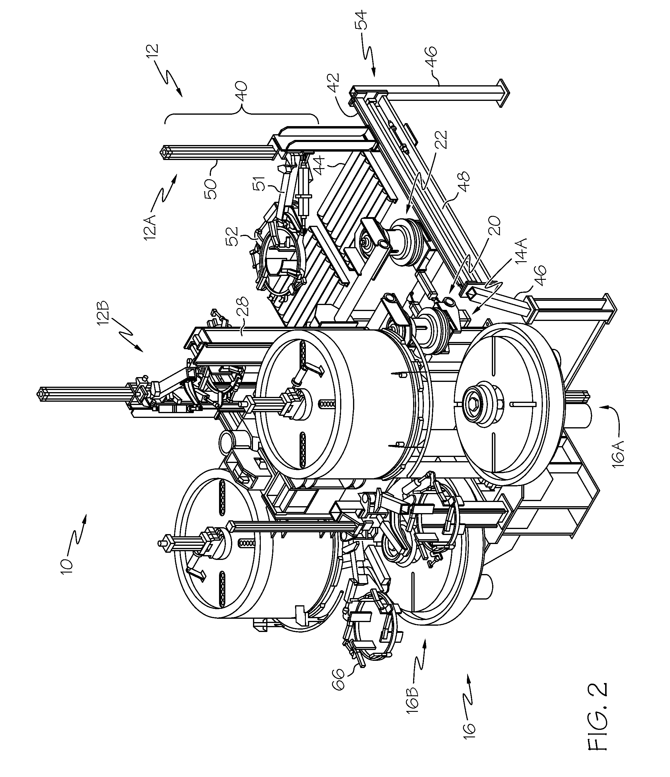 Combination loader and post cure inflator