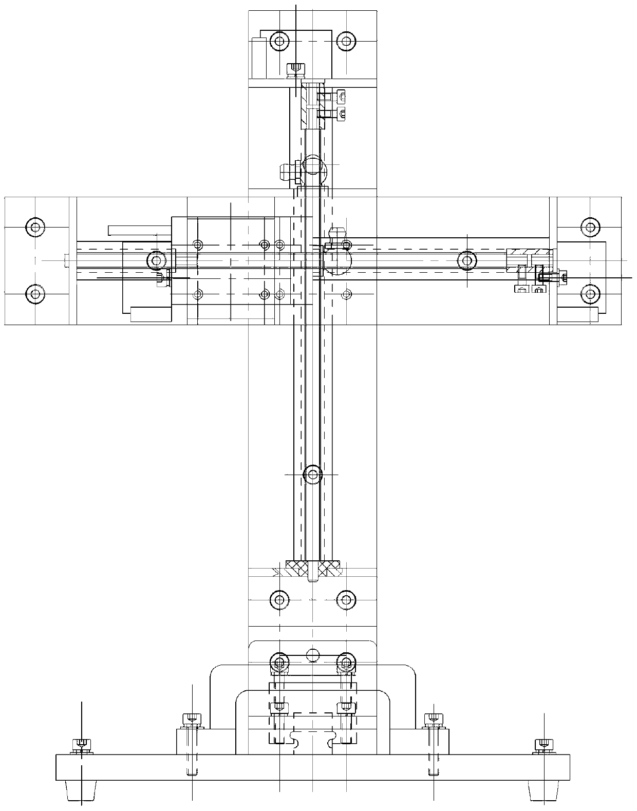 A three-coordinate four-degree-of-freedom diffraction light intensity measurement platform