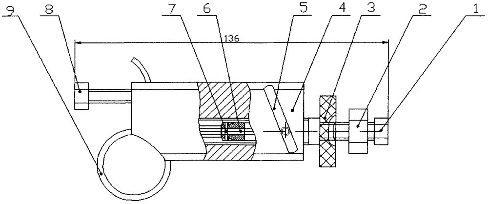 Round tube shaped object rapid clamping device, application method and application thereof