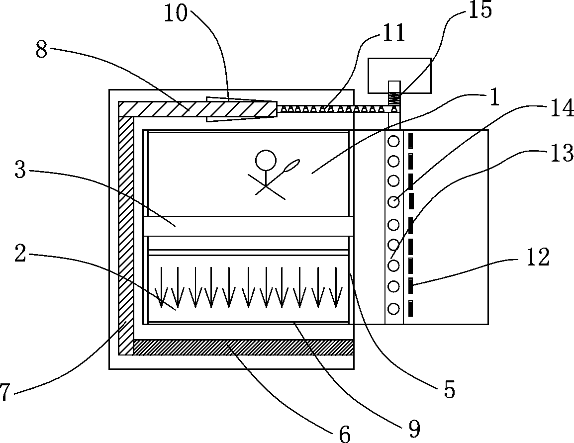 Putter type badminton automatically recovers the field