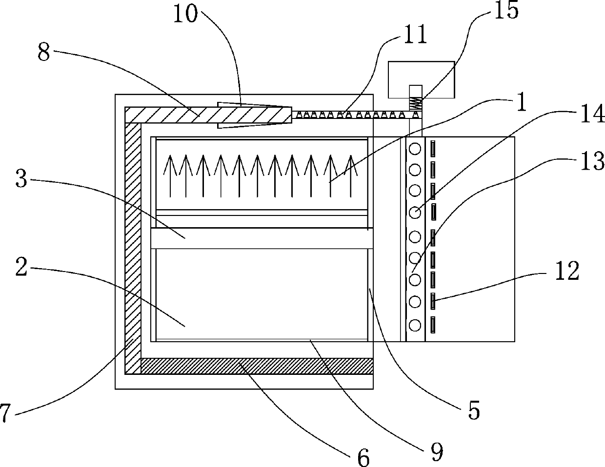 Putter type badminton automatically recovers the field