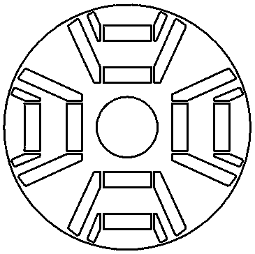 An asymmetric butterfly built-in permanent magnet synchronous motor