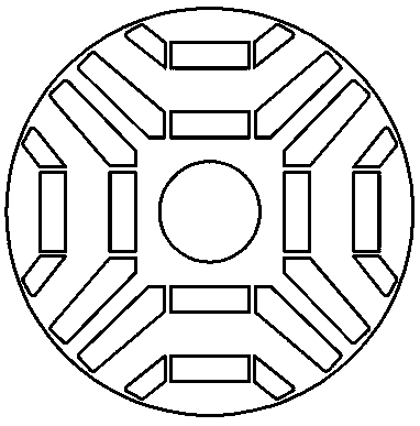 An asymmetric butterfly built-in permanent magnet synchronous motor