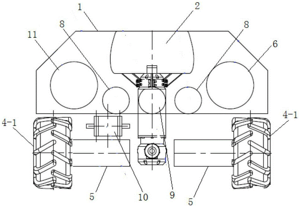 Motion platform for underwater steep slope and underwater detection robot