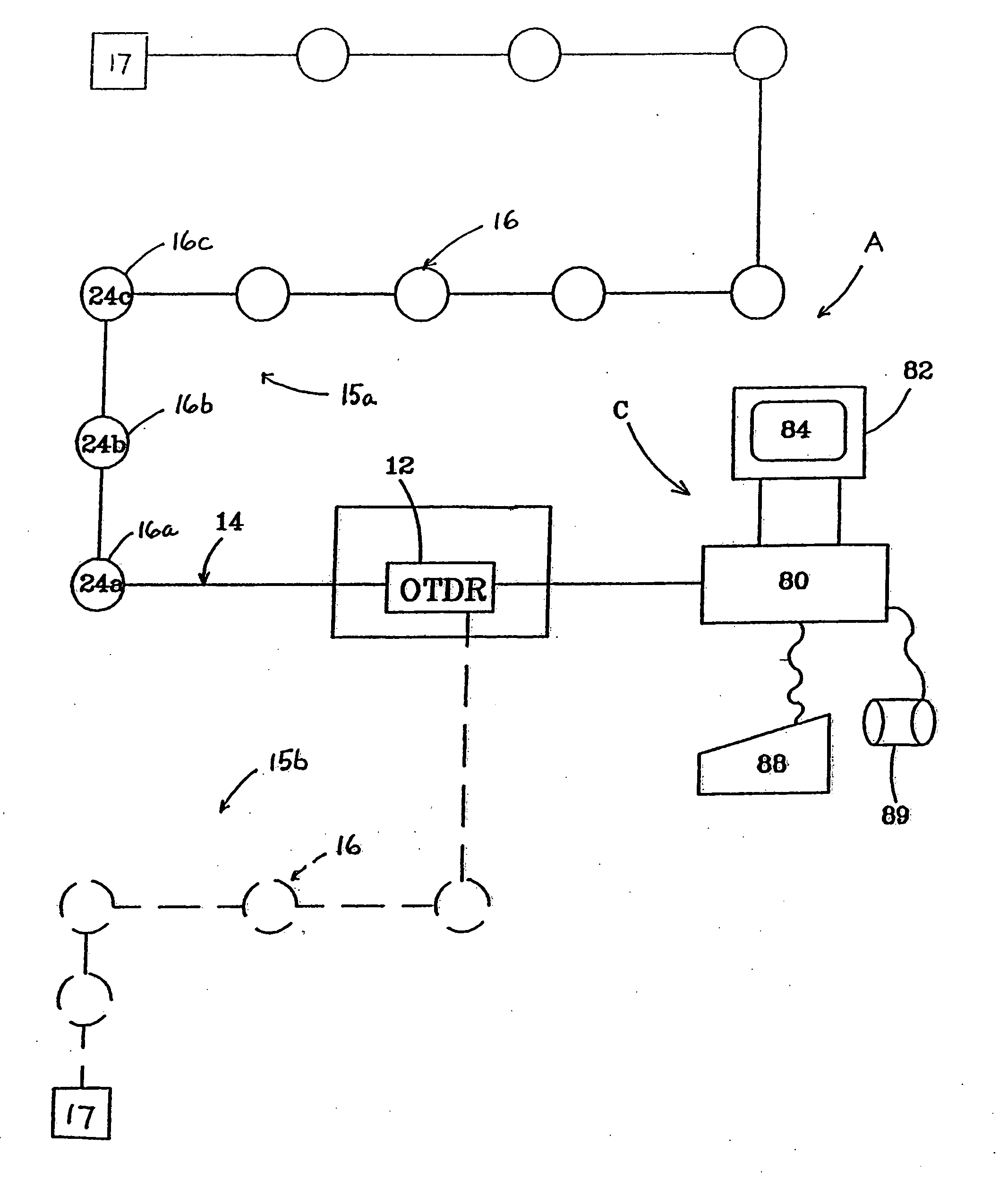 Double-end fiber optic security system for sensing intrusions