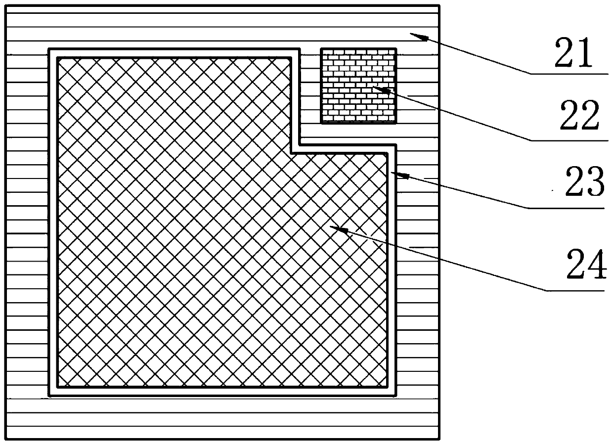 Packaging structure of power MOSFET chip