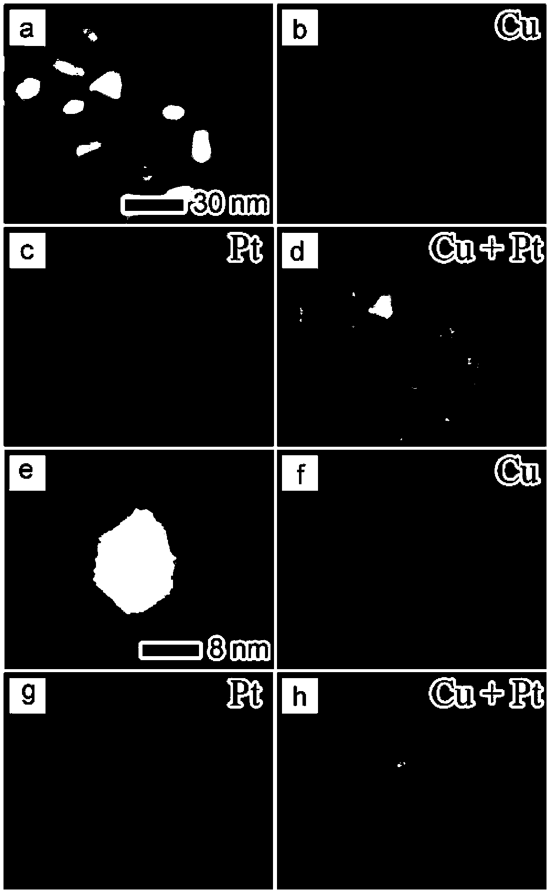 Method for preparing octahedral platinoid alloy nanocrystals and octahedral platinoid alloy nanocrystal prepared through adopting same