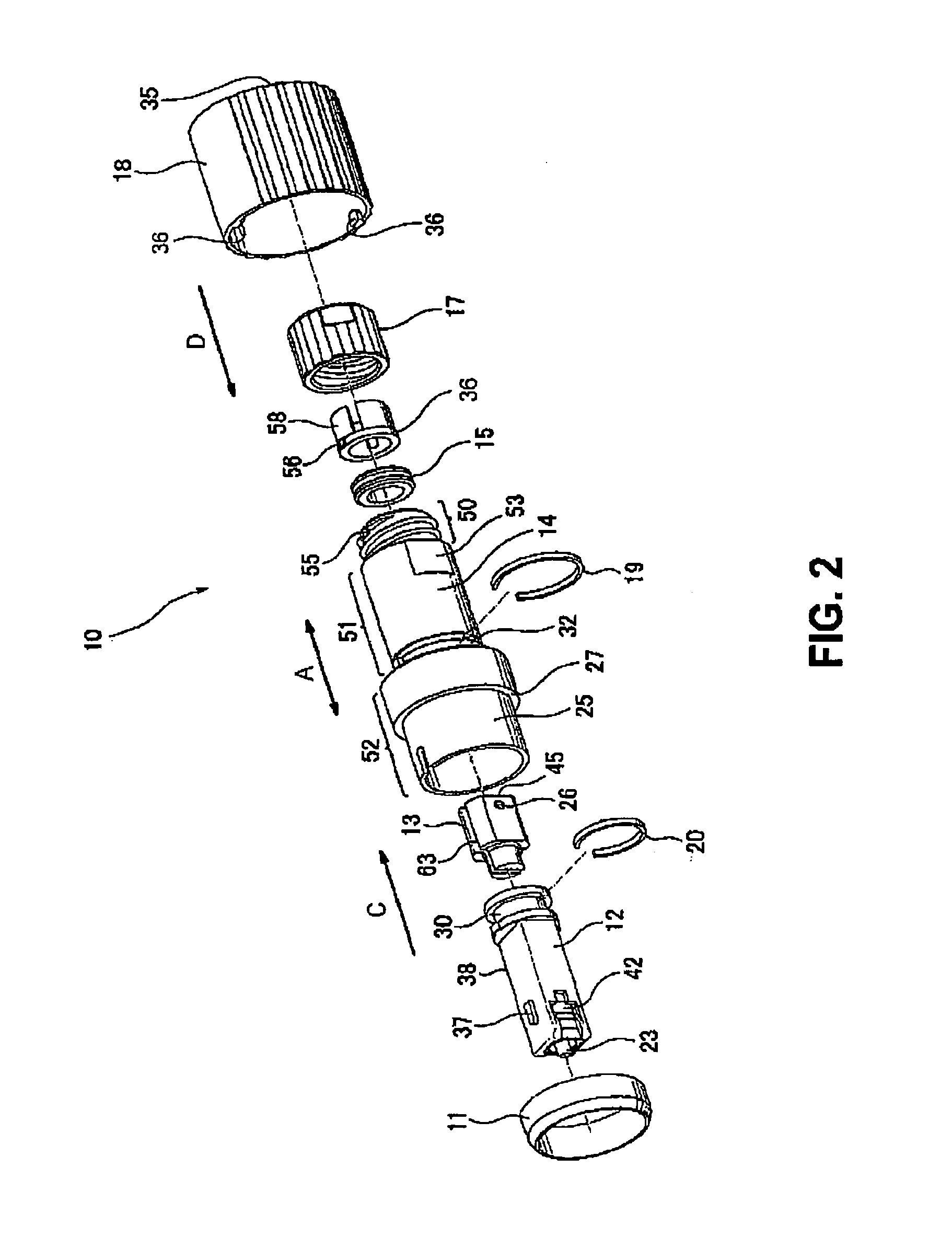 Waterproof connector having movable connector member and waterproof apparatus using the same