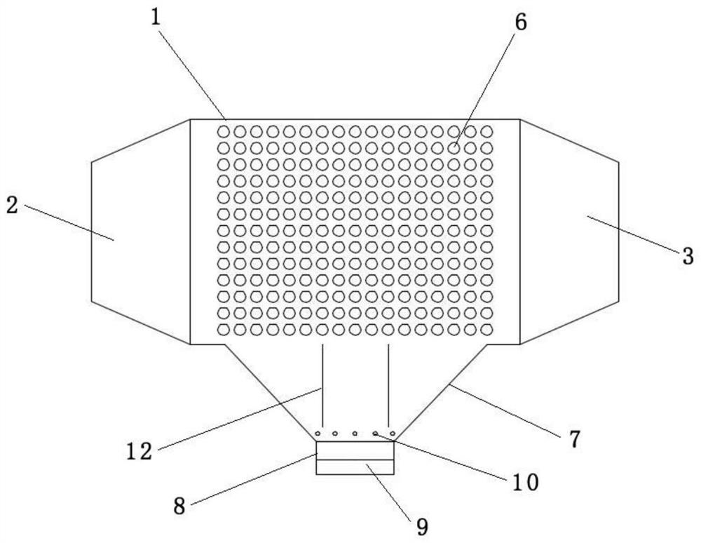 Glass tube heat exchanger capable of preventing dust accumulation and blockage and application thereof