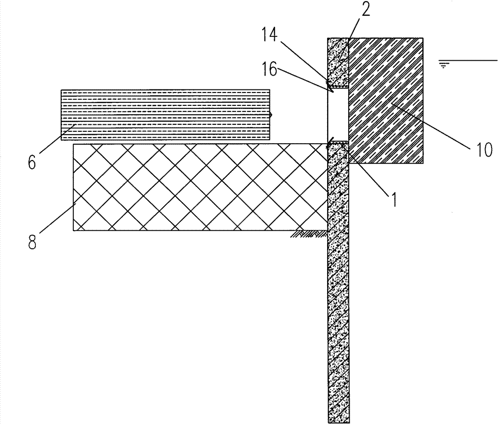 Watertight device of heading machine for passing in and out cavity