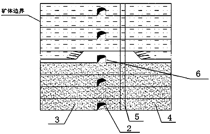 Continuous mining method suitable for high-middle section