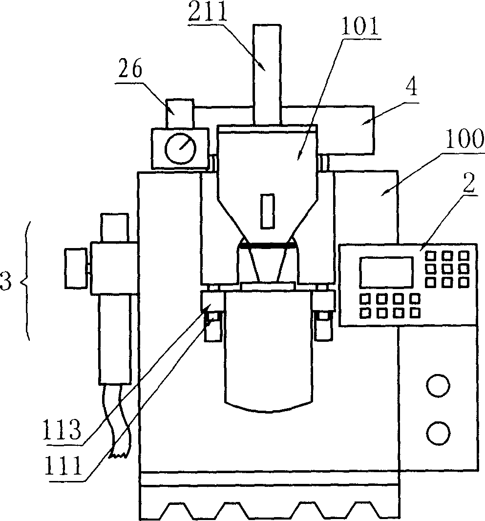 Air-actuated plastic injection machine