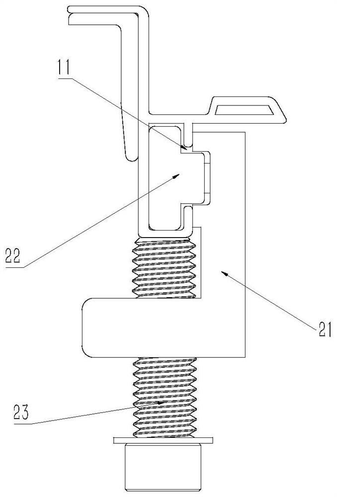 Vehicle cover guide rail connecting device