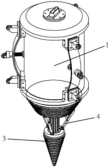 Pipeline dredging device for concrete pump truck