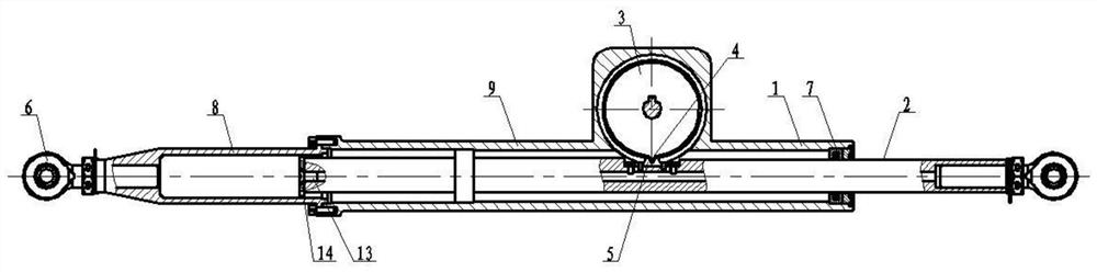 A linear displacement overriding rod structure and method thereof