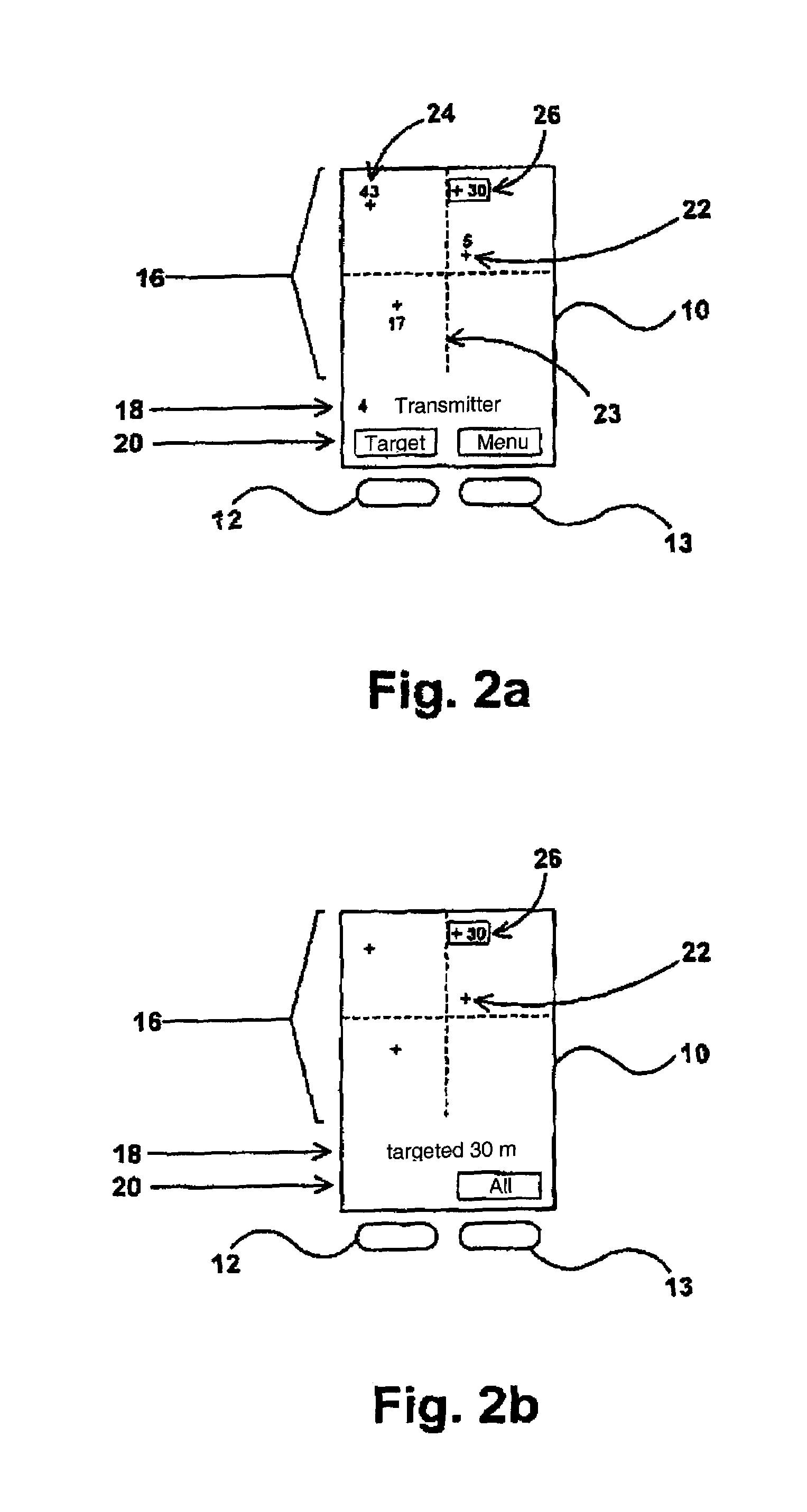 Search device for locating a transmitter, in particular an avalanche-victim search device