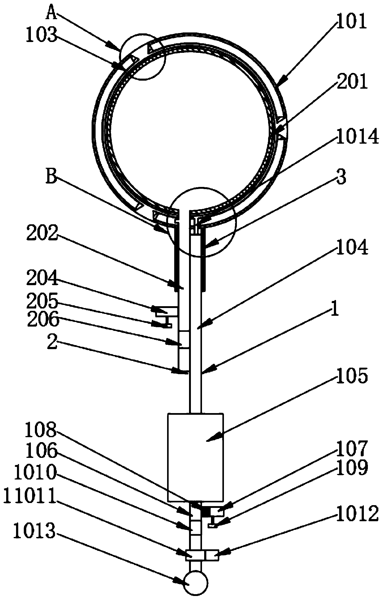 Intrauterine compression negative pressure hemostatic inflation balloon