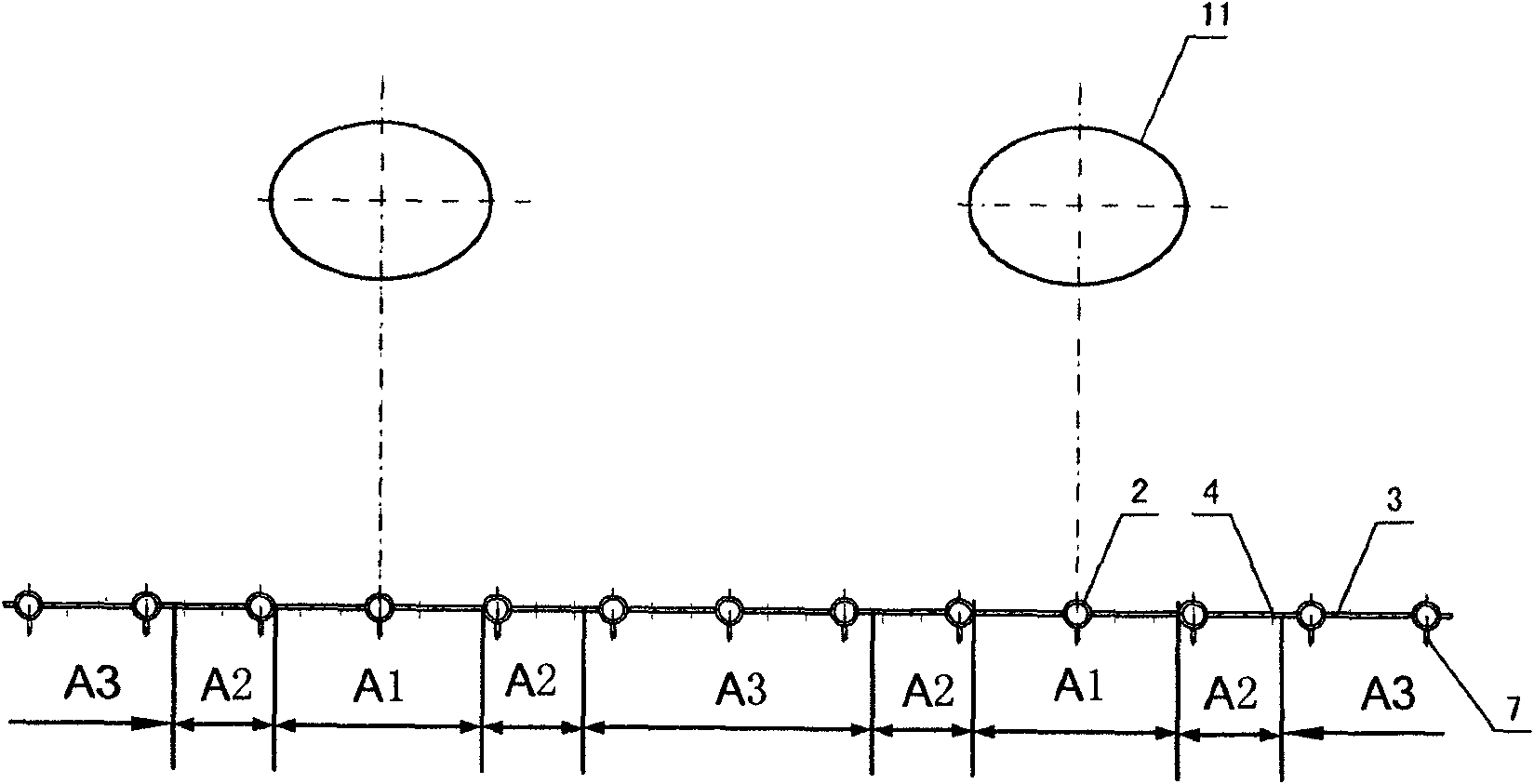 Bidirectional non-uniform matching air distributing water-cooled vibration grate of biomass direct-combustion boiler