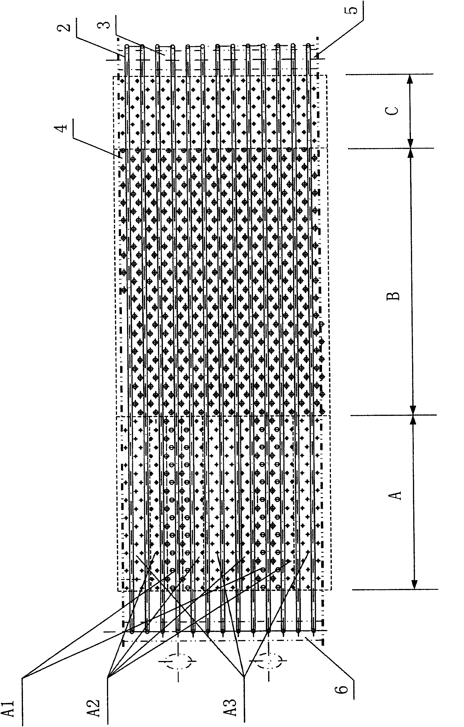 Bidirectional non-uniform matching air distributing water-cooled vibration grate of biomass direct-combustion boiler