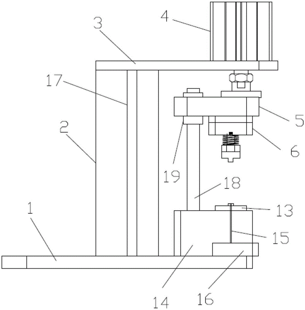 High-precision connection point punching and breaking device