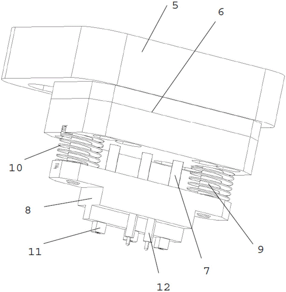 High-precision connection point punching and breaking device