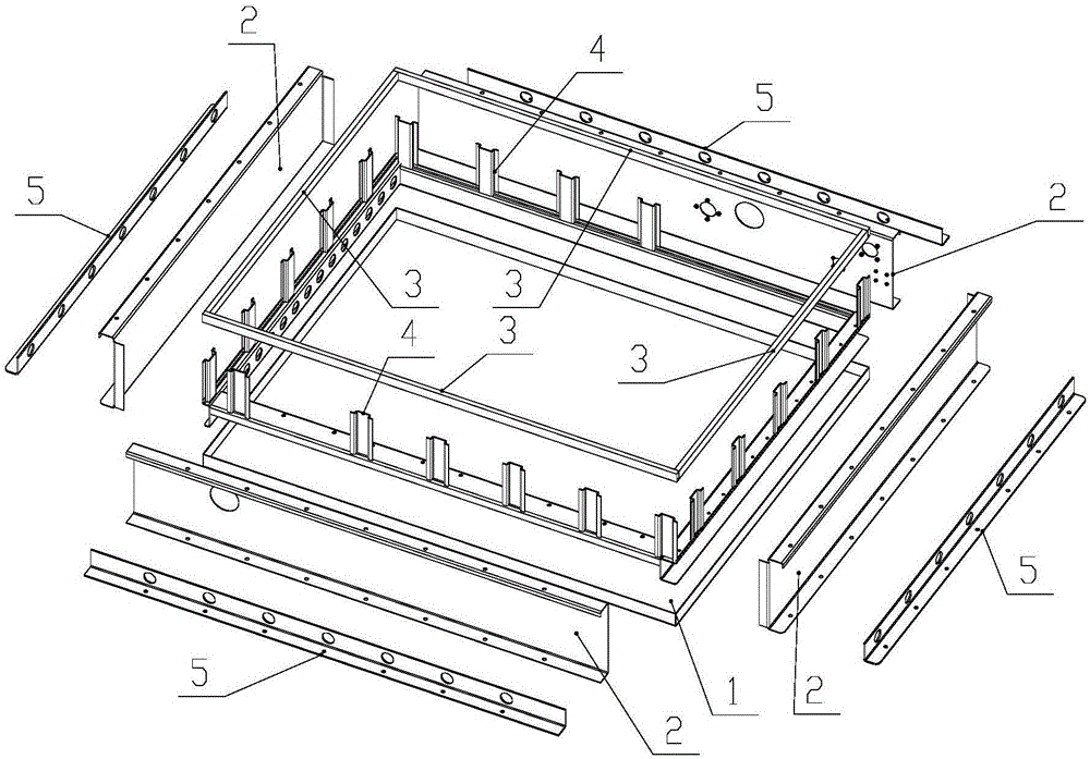 Novel power battery pack box body