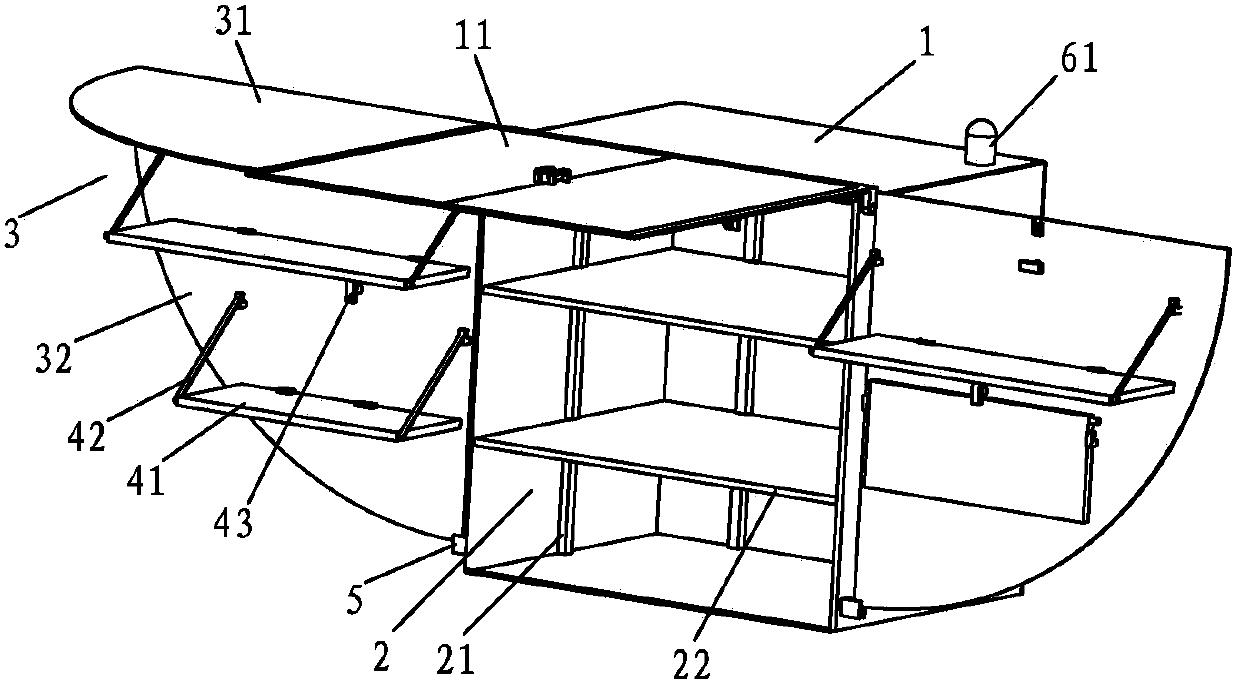 A multifunctional express cargo box