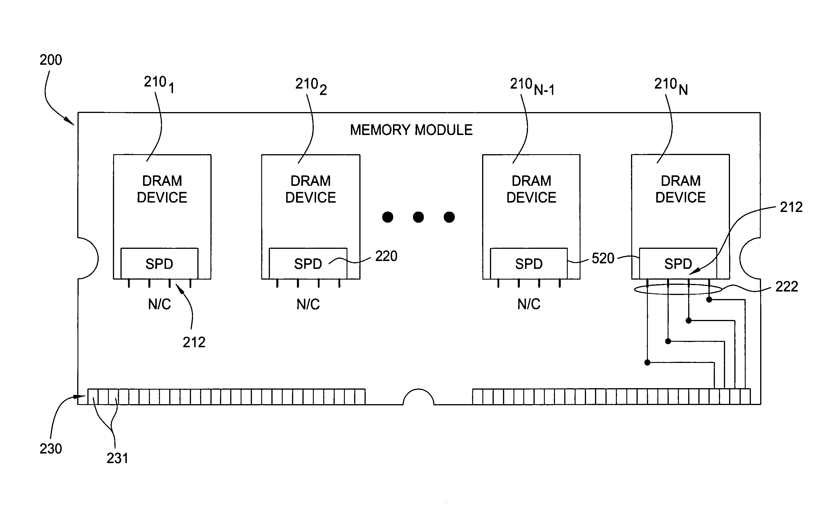 Serial presence detect functionality on memory component