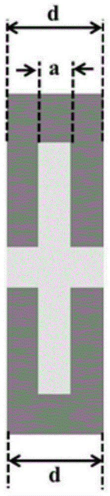 Quasi-surface plasma combined type slit wave guide and application thereof