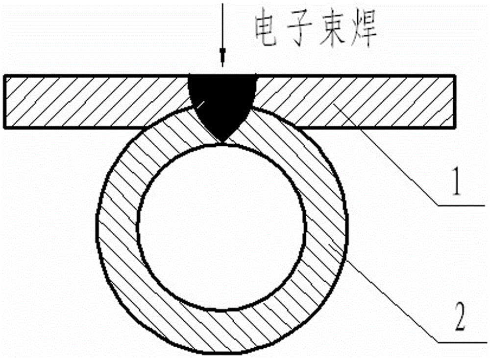 Electron Beam Non-penetrating Welding Method for Feed Components