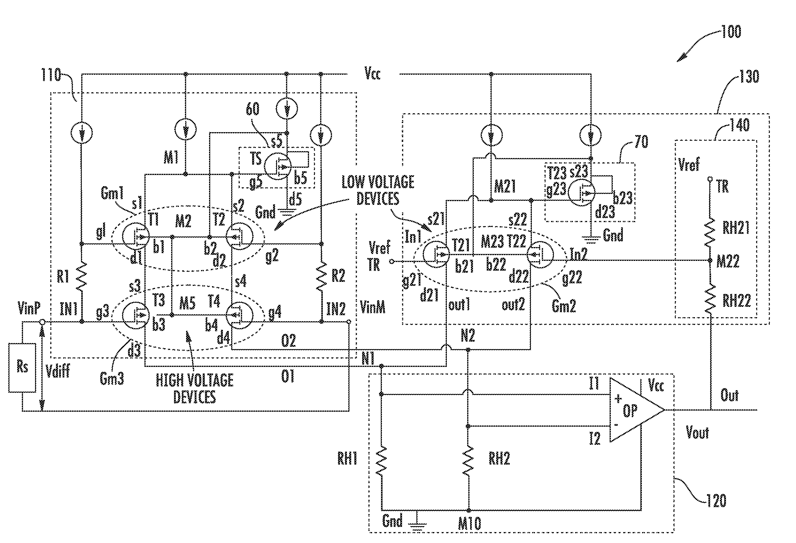 Current sensing circuit for pwm applications with pulse width modulation and corresponding current process