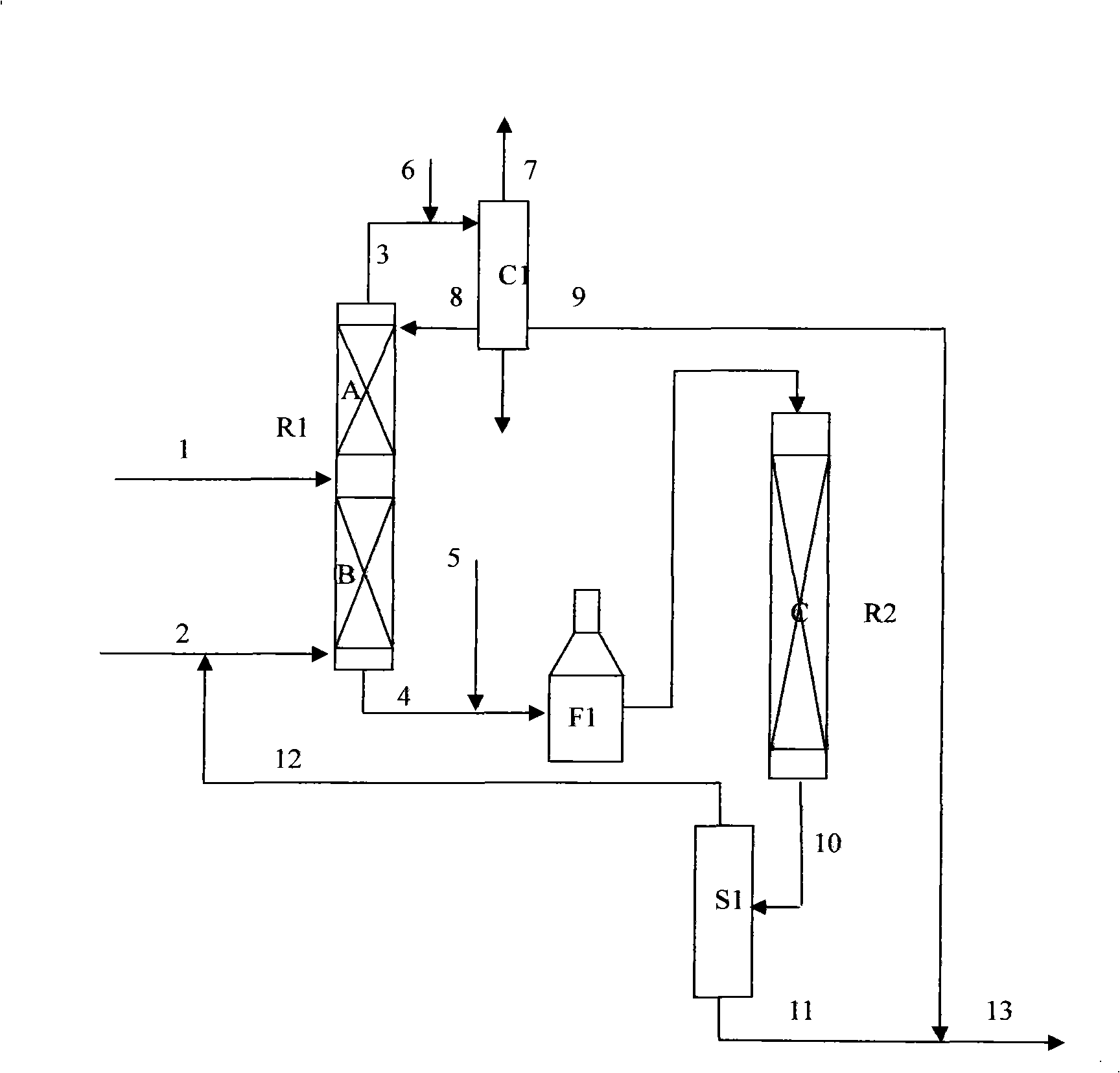 Hydrotreating process for light hydrocarbons