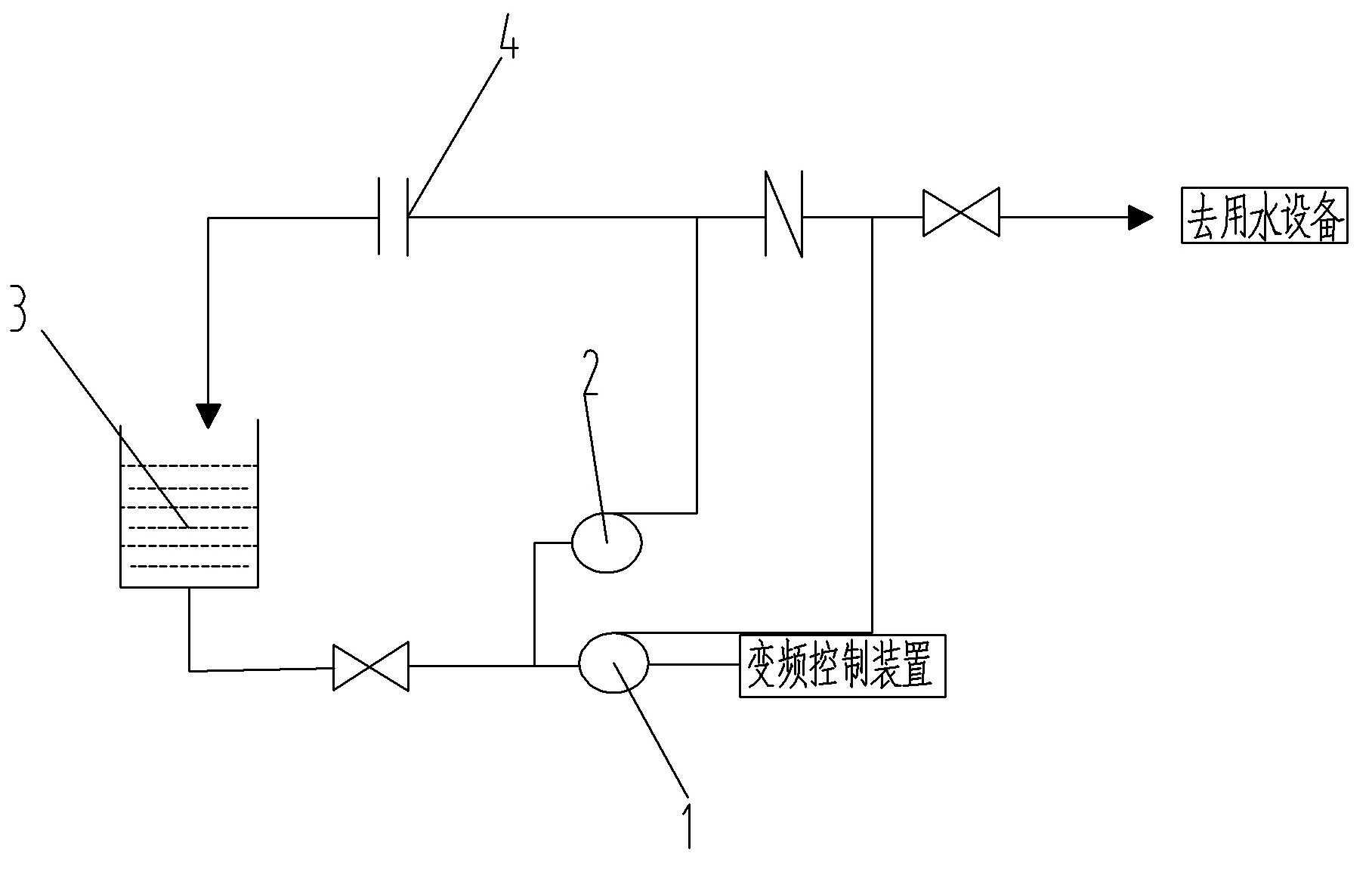 Underground variable-frequency constant-pressure water supply system