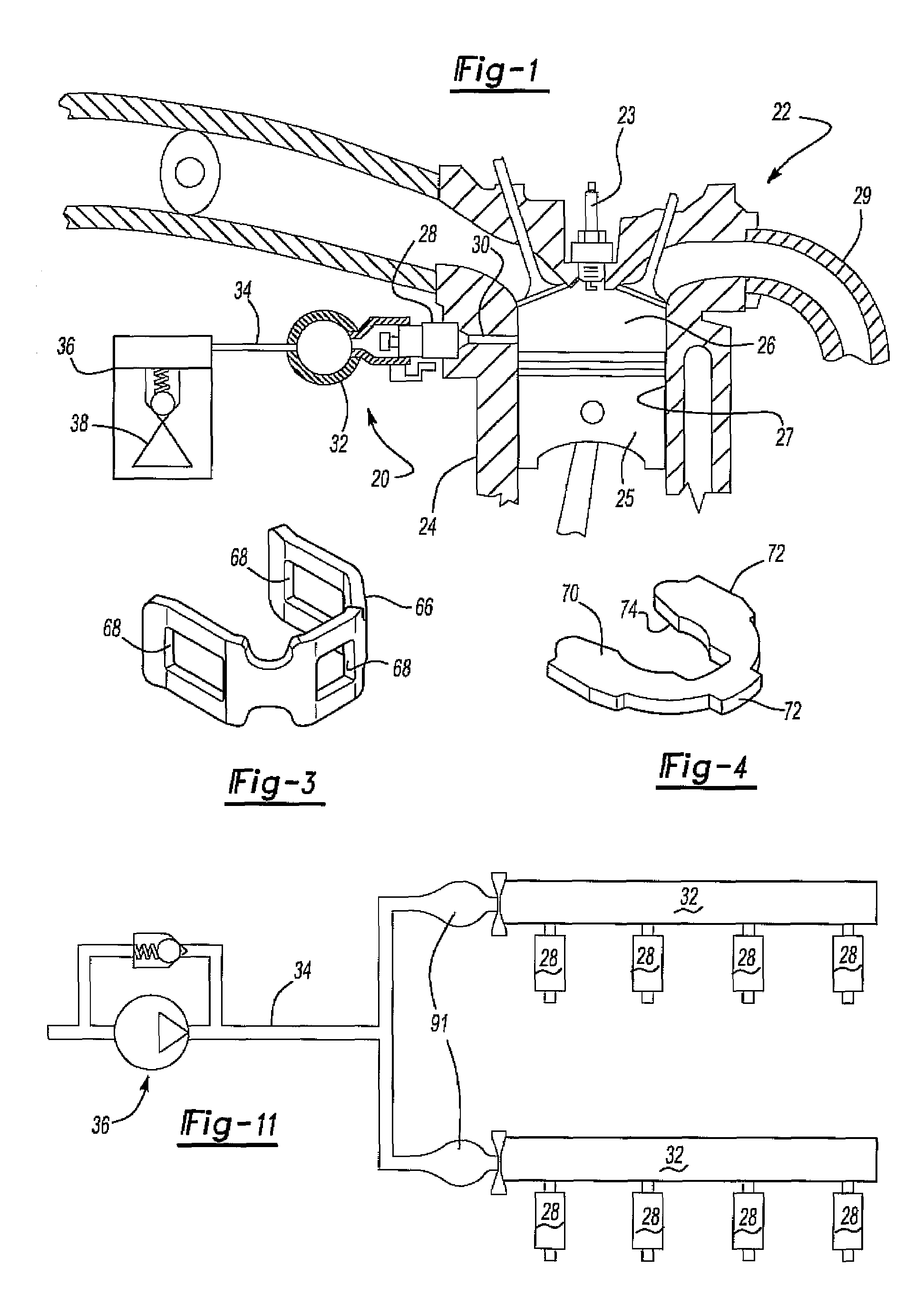 Method and apparatus for attenuating fuel pump noise in a direct injection internal combustion chamber