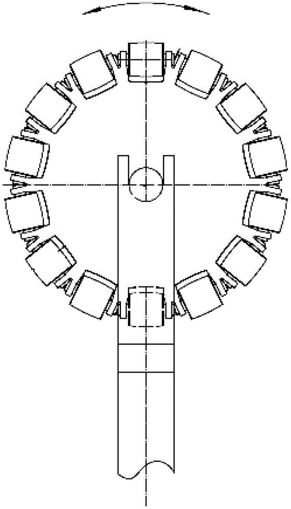 A floating winding device and winding method thereof