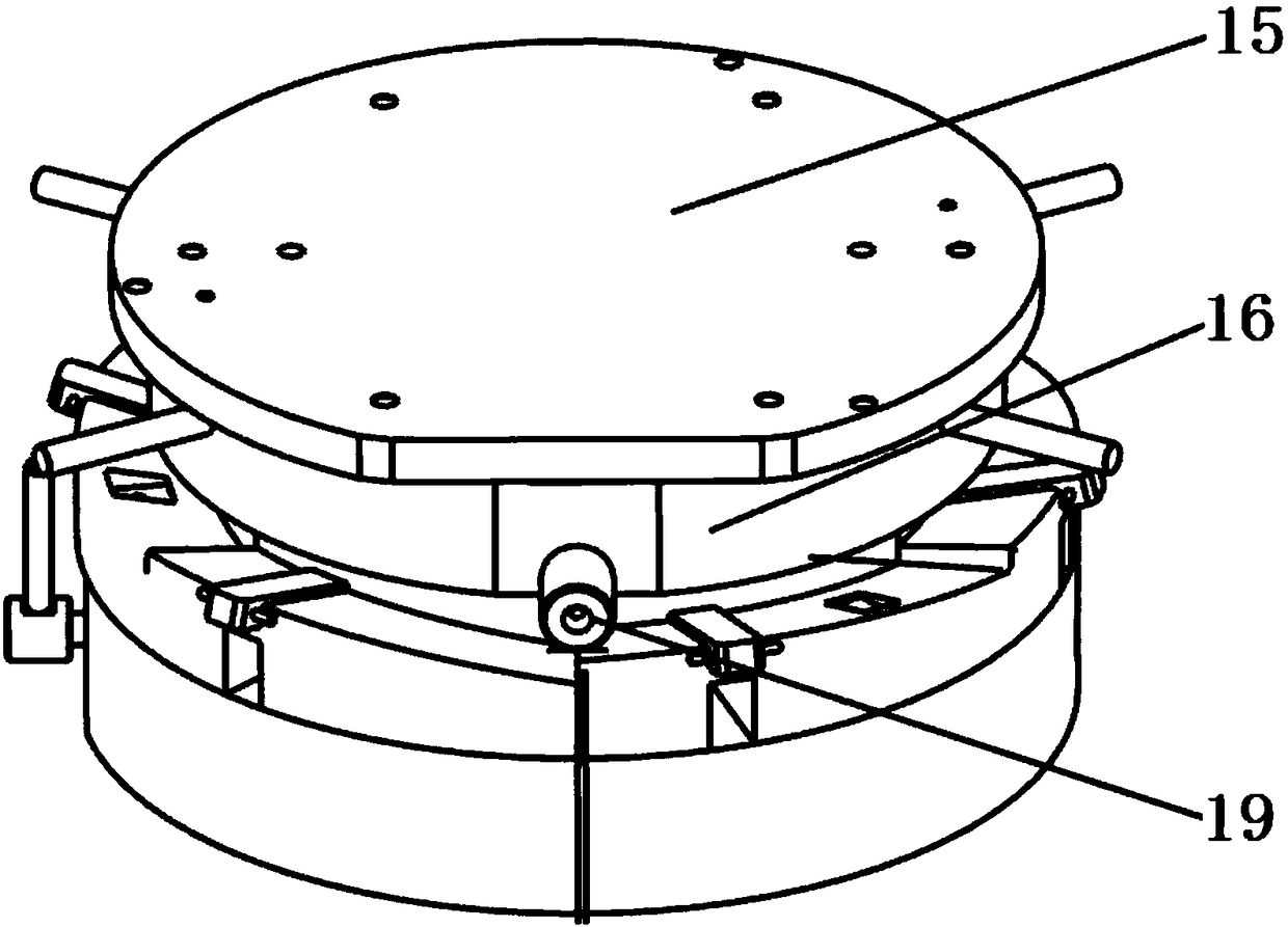 An integral casting mold for an aero-engine diffuser