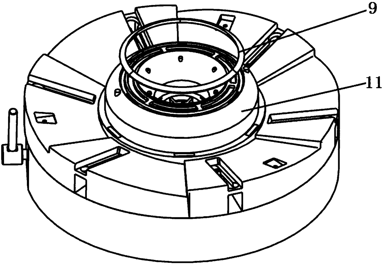 An integral casting mold for an aero-engine diffuser