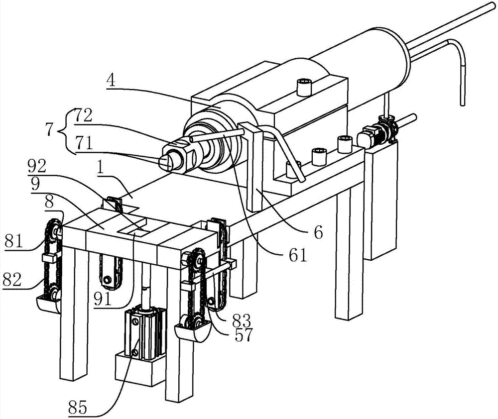 High-speed grinding machine special for preformed armor rods