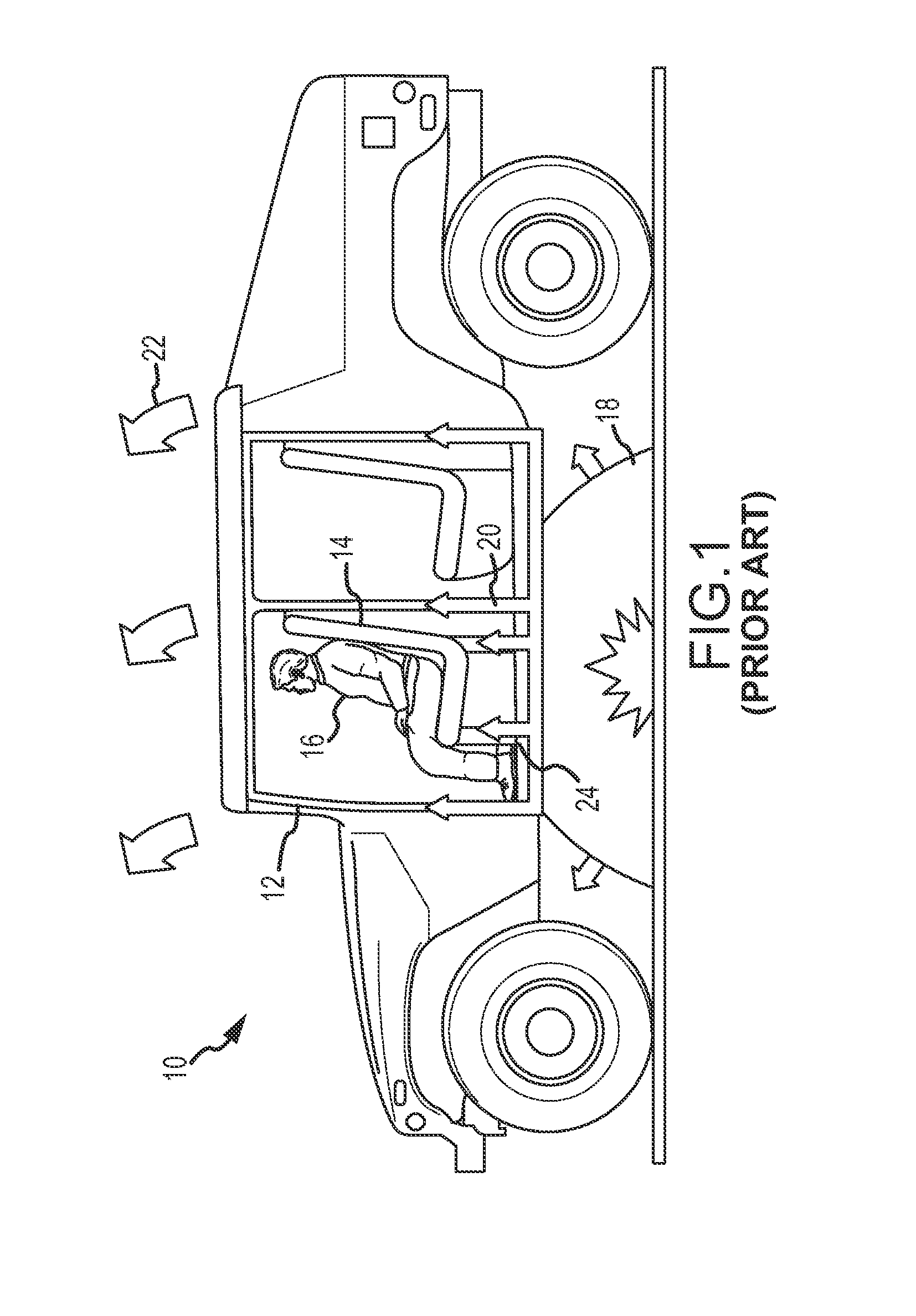 Vehicle occupant blast isolation system