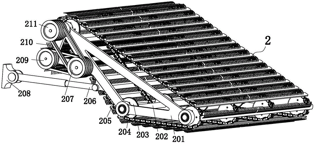 A self-collecting mobile straw recycling machine