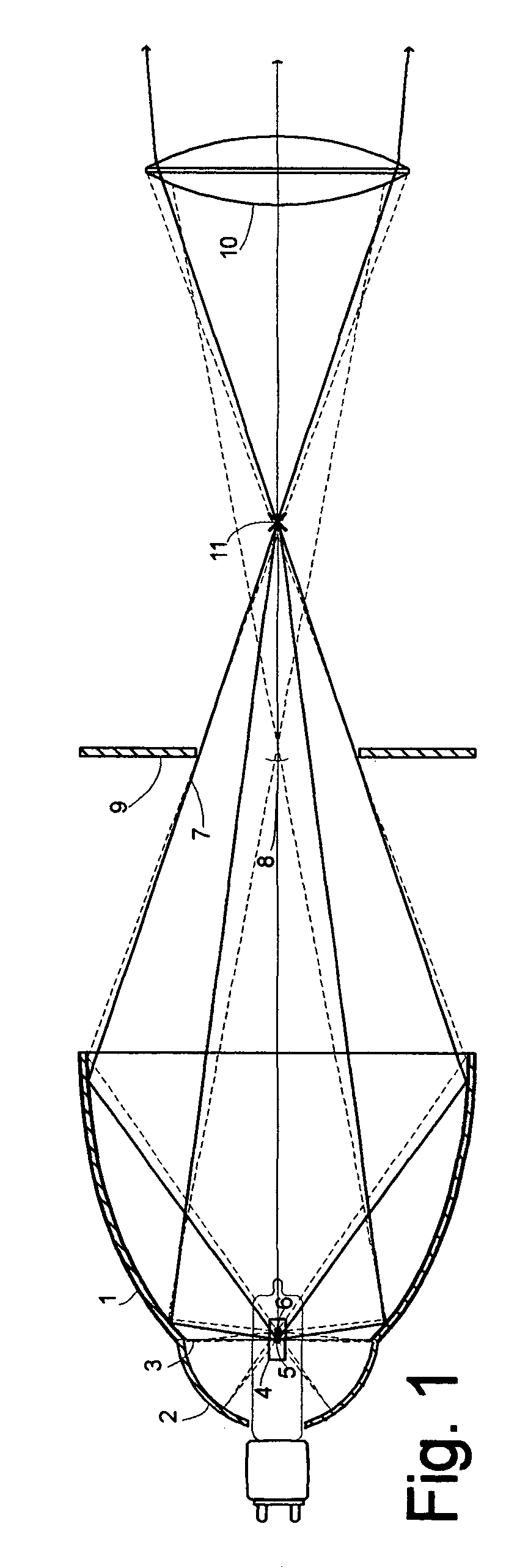 Heat distributing hybrid reflector lamp or illumination system