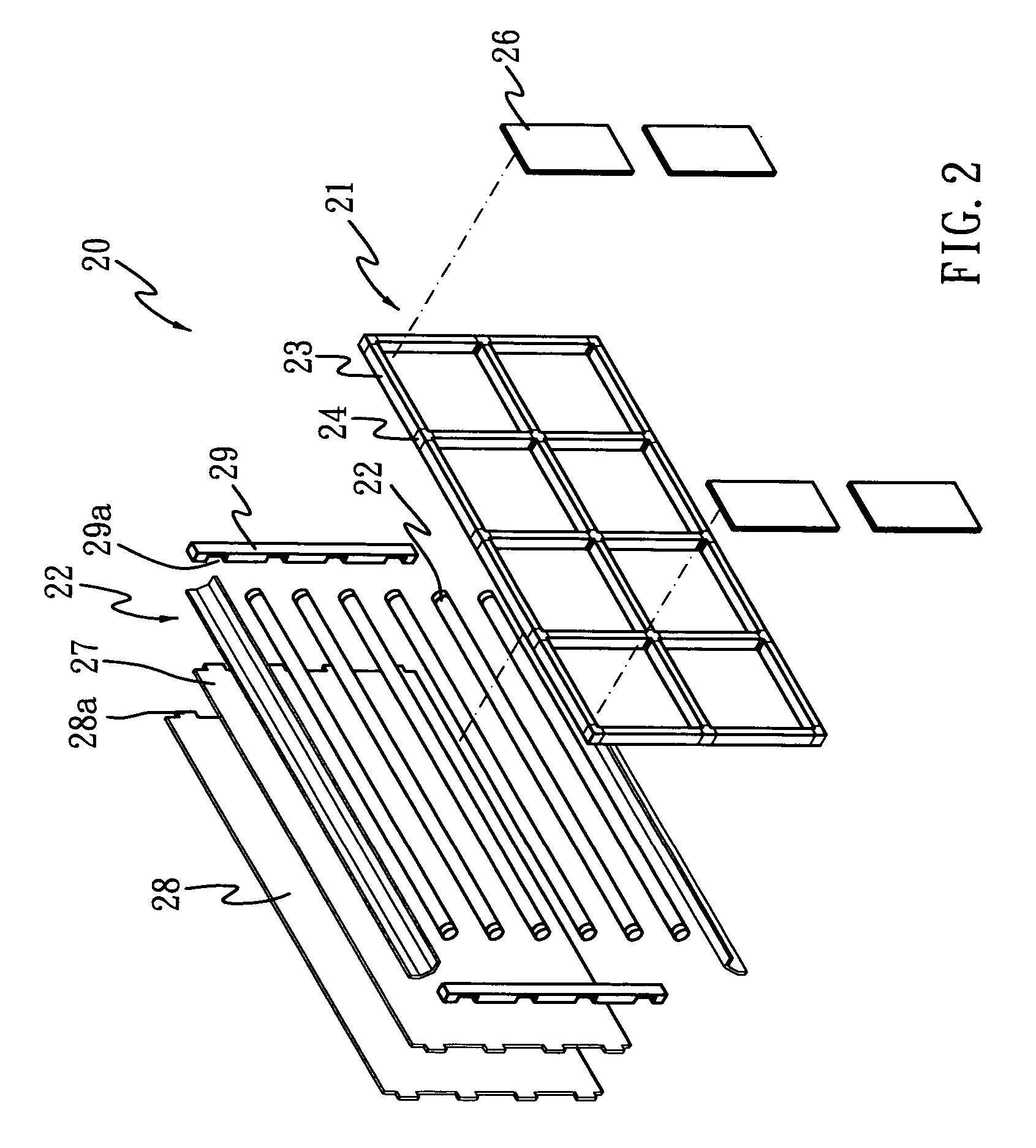 Backlight module having a truss type structure