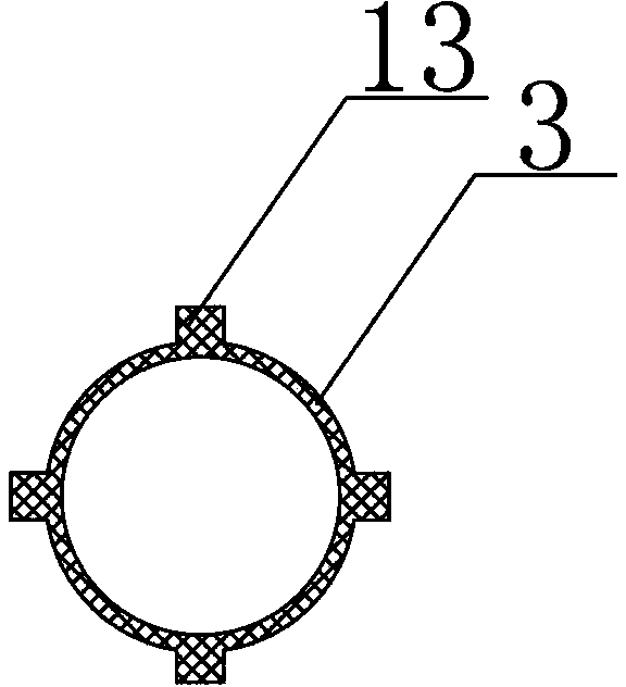 Tubular electrolytic cell for domestic sewage treatment