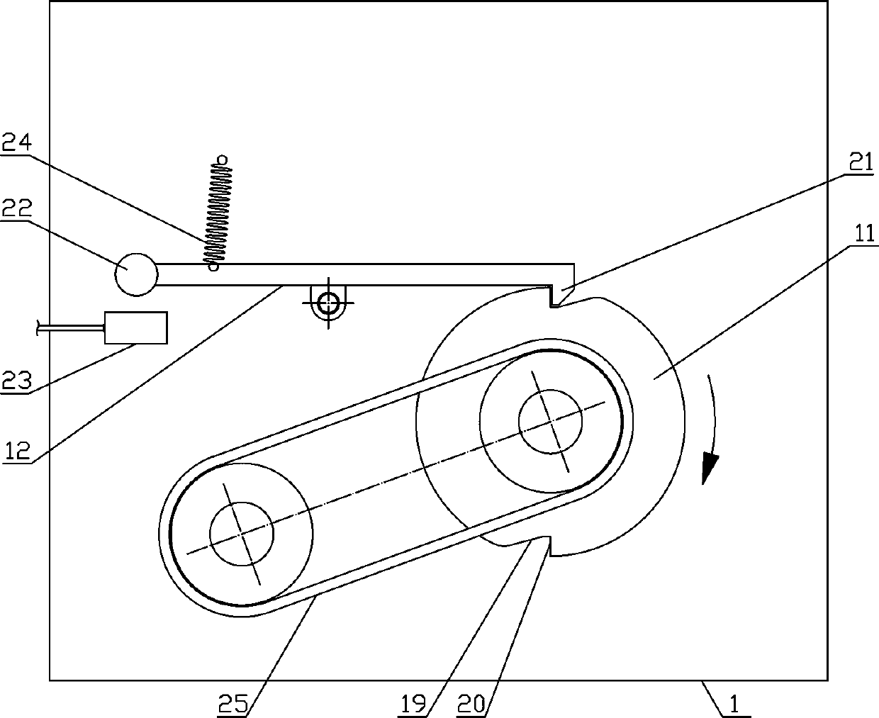 Mechanism for turning and processing disk workpiece