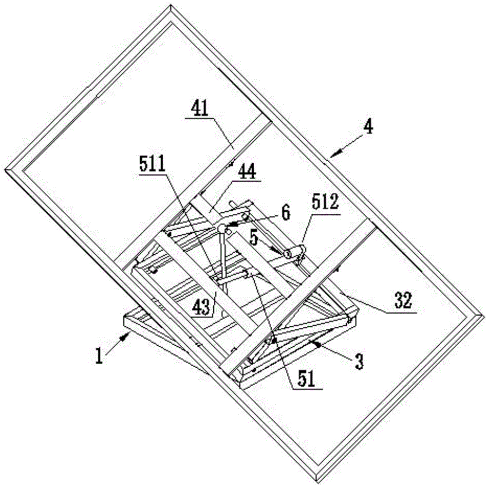 Automatic tracking frame device of solar panel