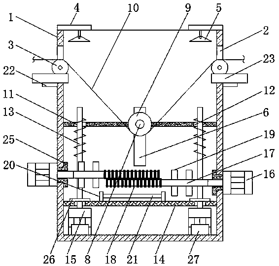 Textile cloth dip dyeing equipment with good dip dyeing effect